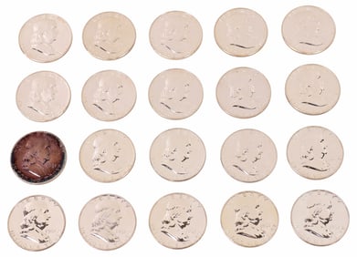 (20) U.S. FRANKLIN HALF DOLLARS, PROOFS
