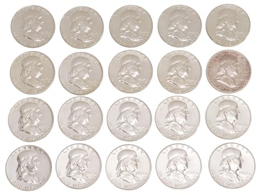 (20) U.S. FRANKLIN HALF DOLLARS, PROOFS