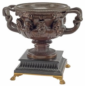 BARBEDIENNE BRONZE MODEL OF THE 'ALBANI' VASE AFTER THE ANTIQUE