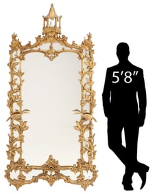 GEORGE III STYLE GILTWOOD PIER MIRROR