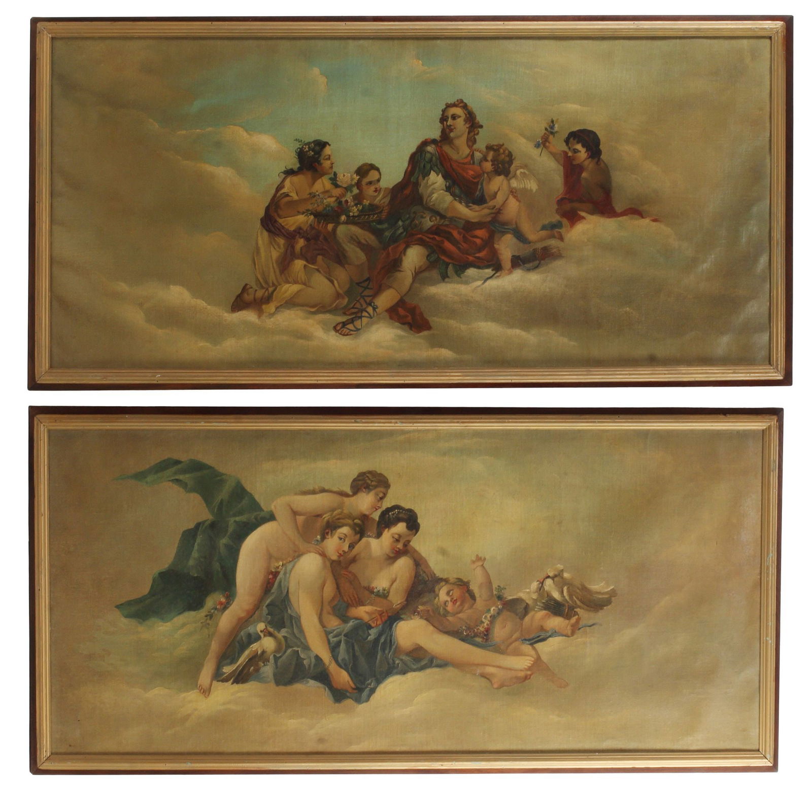 (2) ALLEGORICAL PAINTINGS AFTER FRANCOIS BOUCHER (D.1770) & CHARLES NATOIRE (D.1777) (1 of 6)