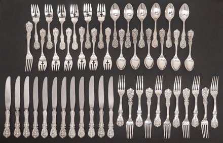 (48) REED & BARTON 'FRANCIS I' STERLING SILVER FLATWARE SERVICE FOR TWELVE