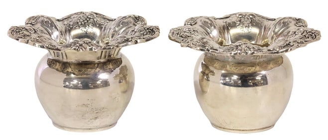 (2) REED & BARTON 'FRANCIS I' STERLING SILVER TOOTHPICK HOLDERS