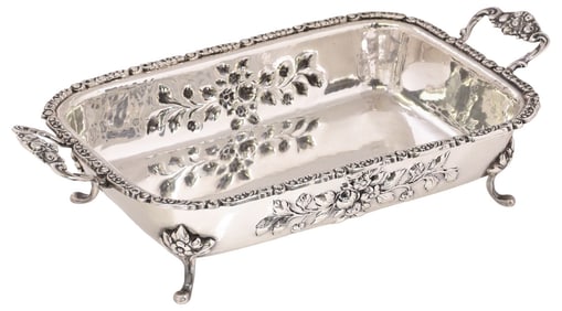 GERMAN STERLING SILVER RECTANGULAR SERVICE DISH