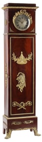 EMPIRE STYLE ORMOLU-MOUNTED MAHOGANY LONGCASE CLOCK