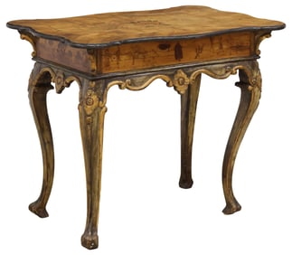 ITALIAN MARQUETRY-INLAID OCCASIONAL TABLE