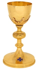 GOTHIC REVIVAL SILVER-GILT & GILT-METAL CHALICE
