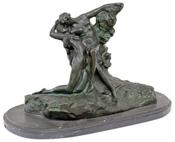 AFTER AUGUSTE RODIN BRONZE SCULPTURE, ETERNAL SPRINGTIME