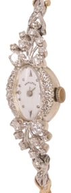 ESTATE HAMILTON 14KT GOLD & 0.84CTTW DIAMOND LADY'S DRESS WATCH