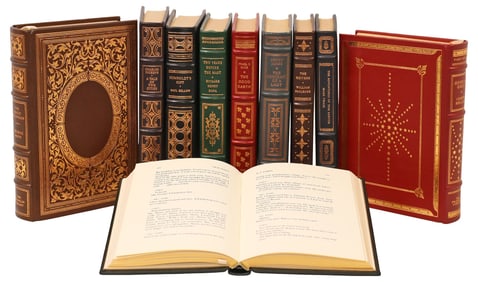 (10) FRANKLIN LIBRARY LEATHER-BOUND LIBRARY SHELF BOOKS