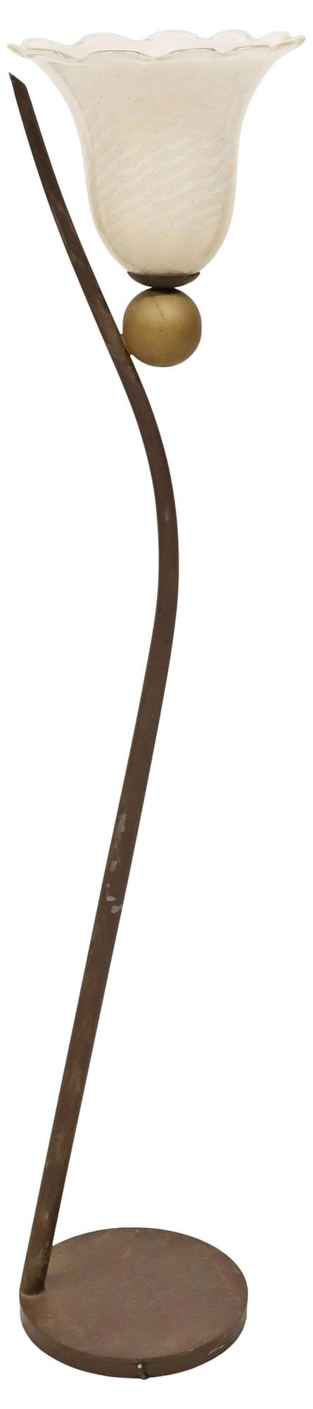 ITALIAN MODERN MURANO GLASS SHADE FLOOR LAMP (1 of 4)