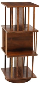 DANISH MID-CENTURY MODERN ROSEWOOD ROTATING BOOKCASE