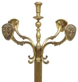 ITALIAN BRASS & GILT-METAL STANDING HALL TREE