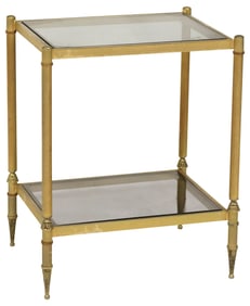 MAISON JANSEN STYLE TWO-TIER SIDE TABLE