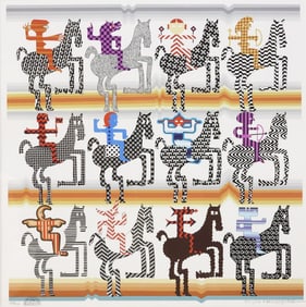 PEDRO FRIEDEBERG (MEXICO, B.1936) SERIGRAPH PRINT, 'AMAZONAS'