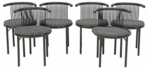 (6) JUTTA & HERBERT OHL FOR LUBKE POSTMODERN 'CIRCO' CHAIRS