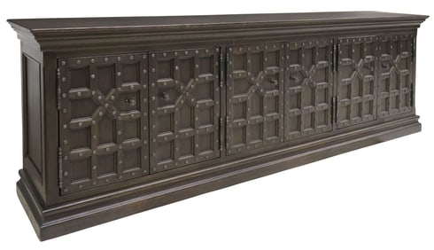RESTORATION HARDWARE 'CASTELLO' SPANISH-STYLE WALNUT SIDEBOARD