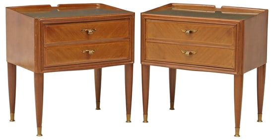 (2) ITALIAN MID-CENTURY MODERN NIGHTSTANDS