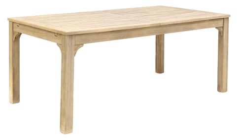 RESTORATION HARDWARE 'KINGSTON' TEAK EXTENSION DINING TABLE