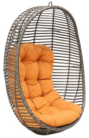 PANAMA JACK 'PORCH SWING' HANGING OUTDOOR PATIO WOVEN CHAIR
