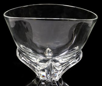 DONALD POLLARD FOR STEUBEN CRYSTAL DEEP FLOWER BOWL