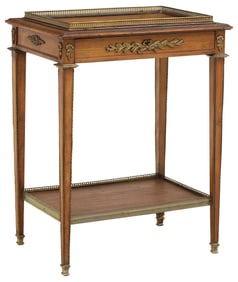 FRENCH LOUIS XVI STYLE MAHOGANY OCCASIONAL TABLE