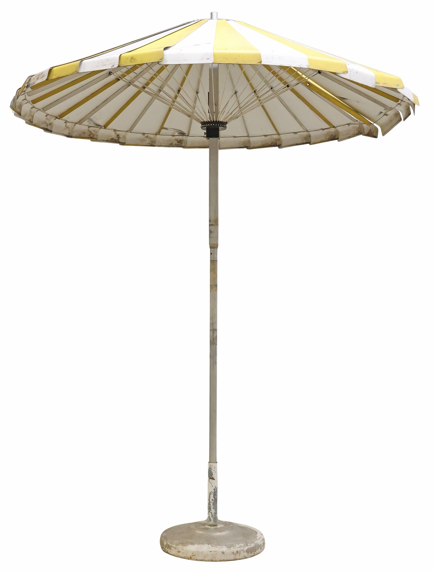 LARGE AEROVANE COLLAPSIBLE ALUMINUM OUTDOOR VANE UMBRELLA, 104"H (1 of 7)