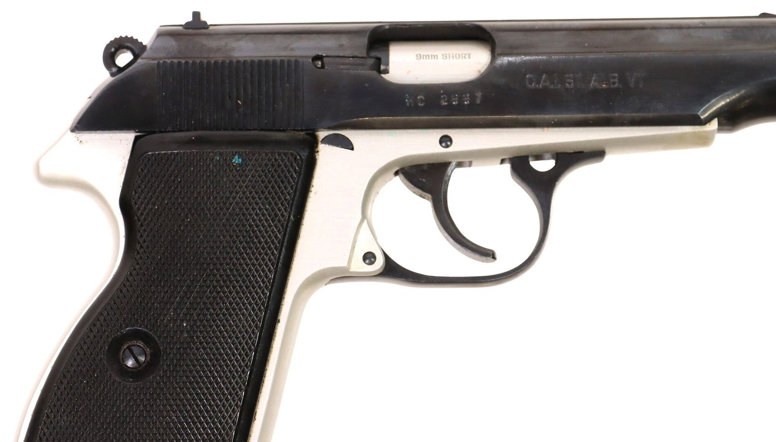FEG-PA63 PISTOL, 9MM, HOLSTER, 2 MAGS, EXCELLENT CONDITION: FEG PA-63 Pistol, Fegarmy Arms Factory, Hungary, a clone of the Walther PPK, semi-automatic, double action, 9.mm Short, black slide, grips, trigger and guard with aluminum frame, 3.9" barrel, blade fr