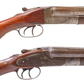 (2) VINTAGE SHOTGUNS, HUNTER FULTON SPECIAL & CRESCENT PEERLESS