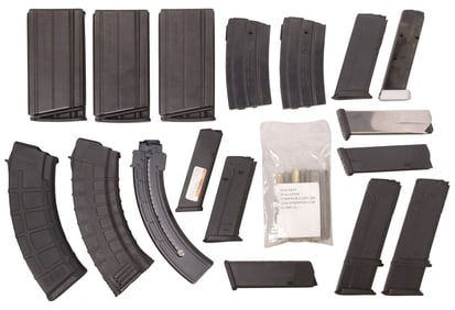 (37) FIREARM MAGAZINES & STRIPPER CLIPS, RESTRICTED SHIPPING