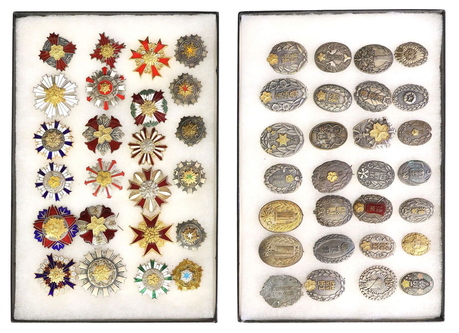 (52) JAPANESE BADGES, MANY FIRE BRIGADES (1 of 6)