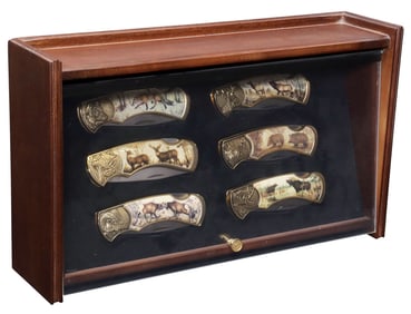 (6) FRANKLIN MINT FISH & WILDLIFE COLLECTOR'S FOLDING KNIVES
