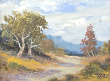 ARNOLD VAIL (1922-1995) HILL COUNTRY LANDSCAPE PAINTING