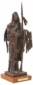 JACK RILEY (1917-1989) WESTERN BRONZE INDIAN MEDICINE MAN