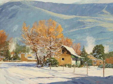 HAROLD DEIST (B.1953) PAINTING, SOUTHWEST WINTER LANDSCAPE