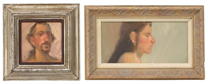 (2) DON WARD (B.1947) PAINTINGS FIGURE STUDIES