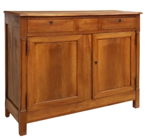 LARGE FRENCH PROVINCIAL FRUITWOOD SIDEBOARD, 18TH C.