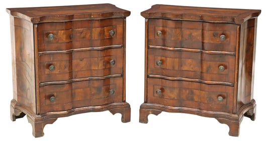 (2) ITALIAN BAROQUE STYLE NIGHTSTANDS