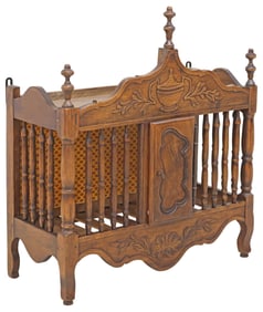 FRENCH PROVINCIAL WALNUT PANETIERE BREAD SAFE
