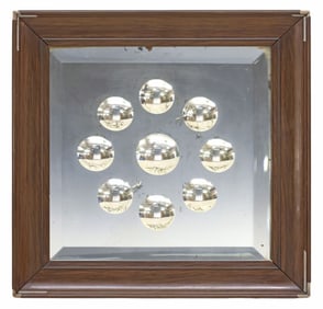 VICTORIAN SQUARE 'SORCERER'S' MIRROR