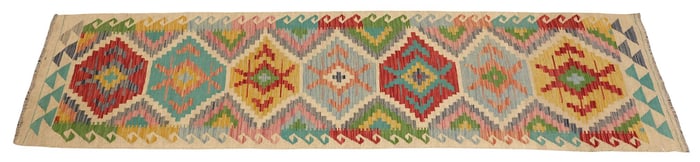 ESTATE FLATWOVEN KILIM RUNNER, 9'10" X 2'8"