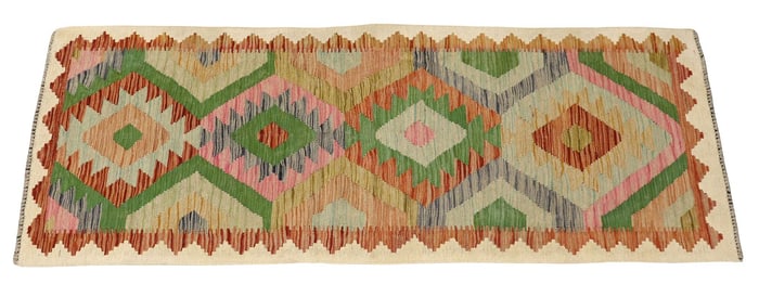 ESTATE FLATWOVEN KILIM RUG, 6'5" X 2'5.5"