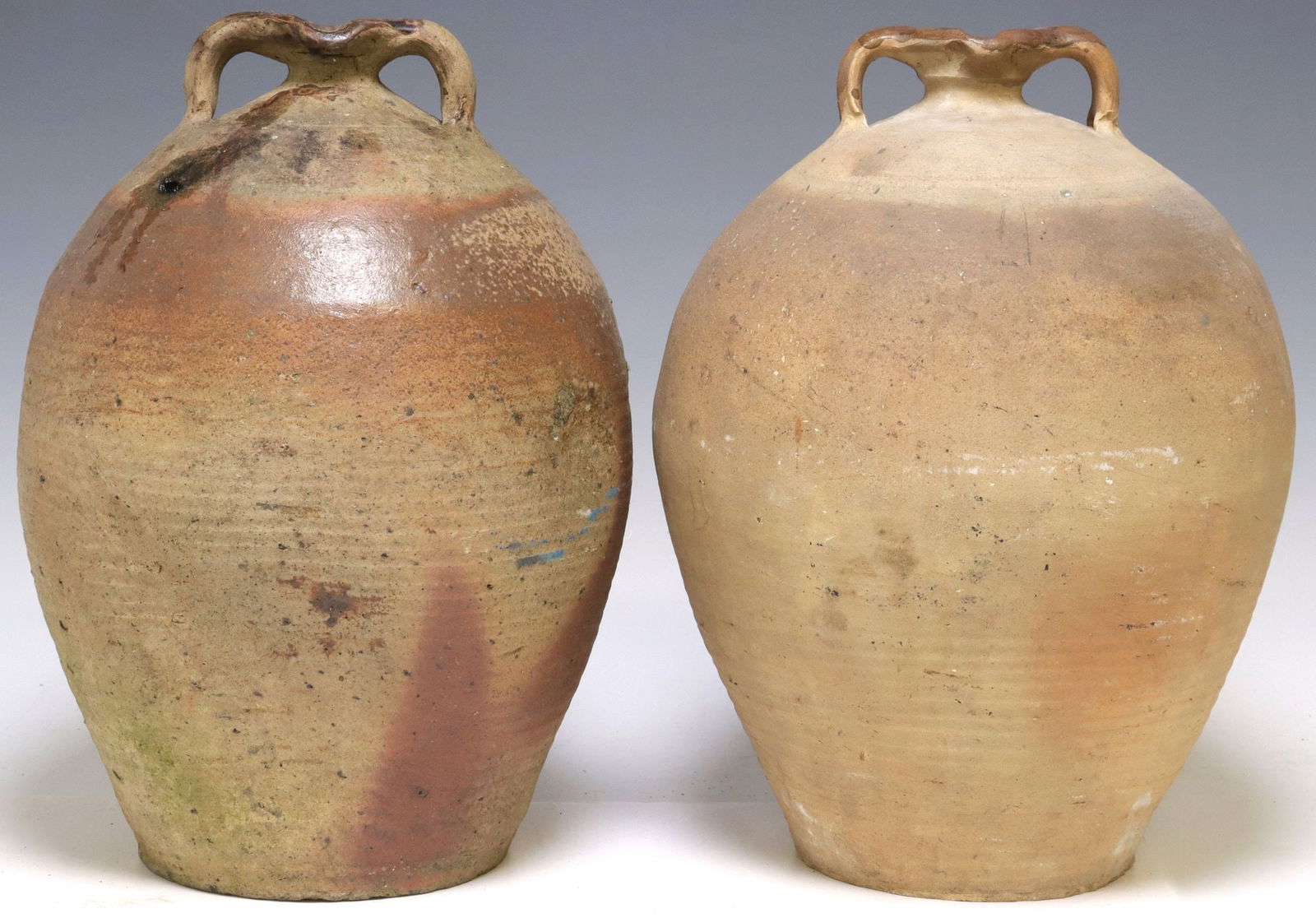 (2) FRENCH PROVINCIAL STONEWARE PITCHERS (1 of 3)