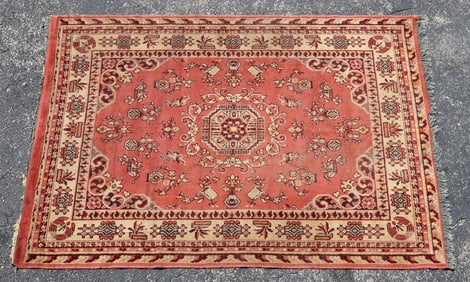 ESTATE HAND-TIED RUG, 6'2" X 4'4"