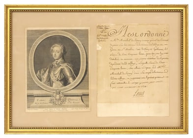 FRENCH LOUIS XV SIGNED 1770 DOCUMENT