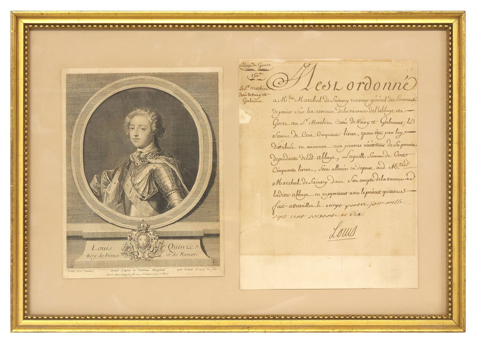 FRENCH LOUIS XV SIGNED 1770 DOCUMENT (1 of 5)