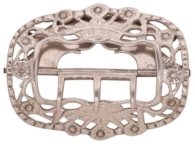 VICTORIAN STERLING SILVER LADY'S BELT BUCKLE
