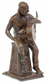 CLETE SHIELDS (B.1970) BRONZE ACL MOODY THEATER MAQUETTE, 'WILLIE NELSON'