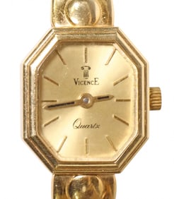ESTATE ITALIAN VICENCE LADY'S 14KT YELLOW GOLD DRESS WATCH