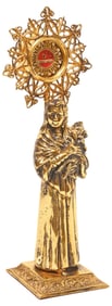 1ST-CLASS RELIC OF ST. MARIA GORETTI IN FIGURAL RELIQUARY STATUETTE WITH COA